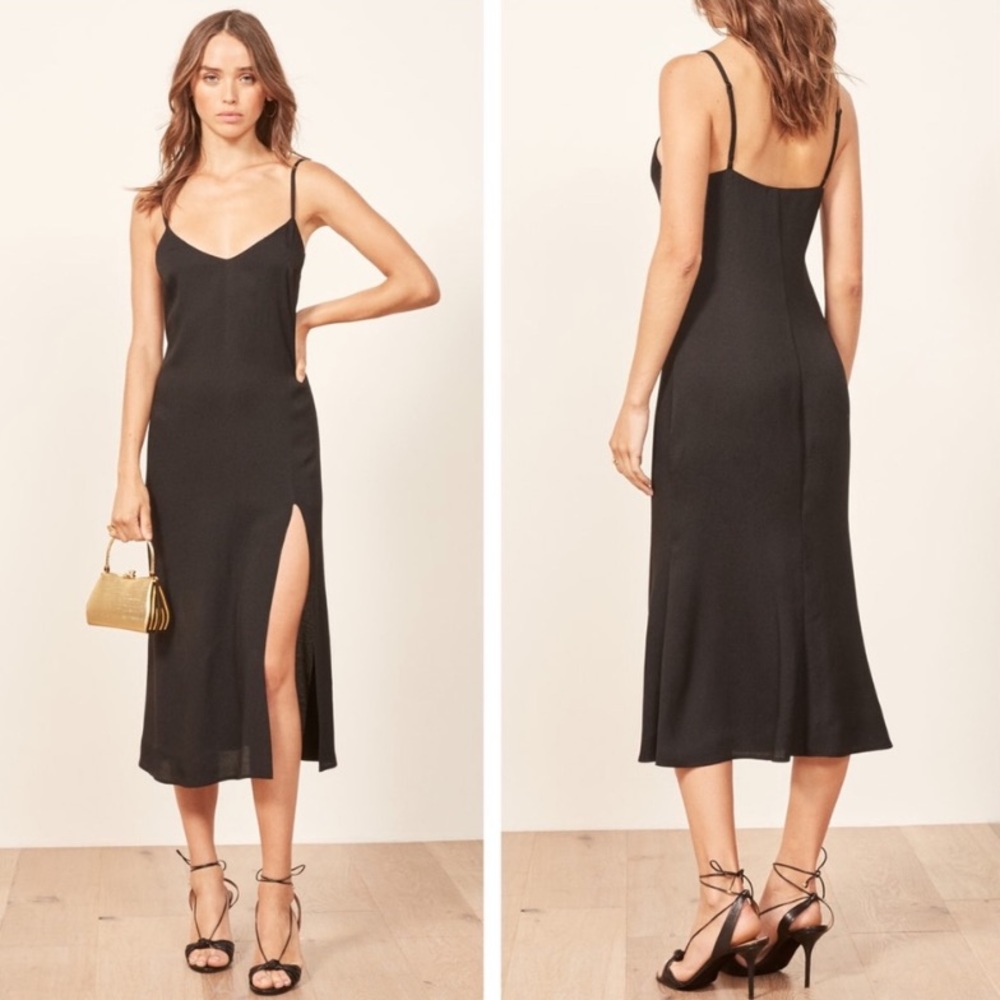 Reformation Crimini Dress Size 0 in Black